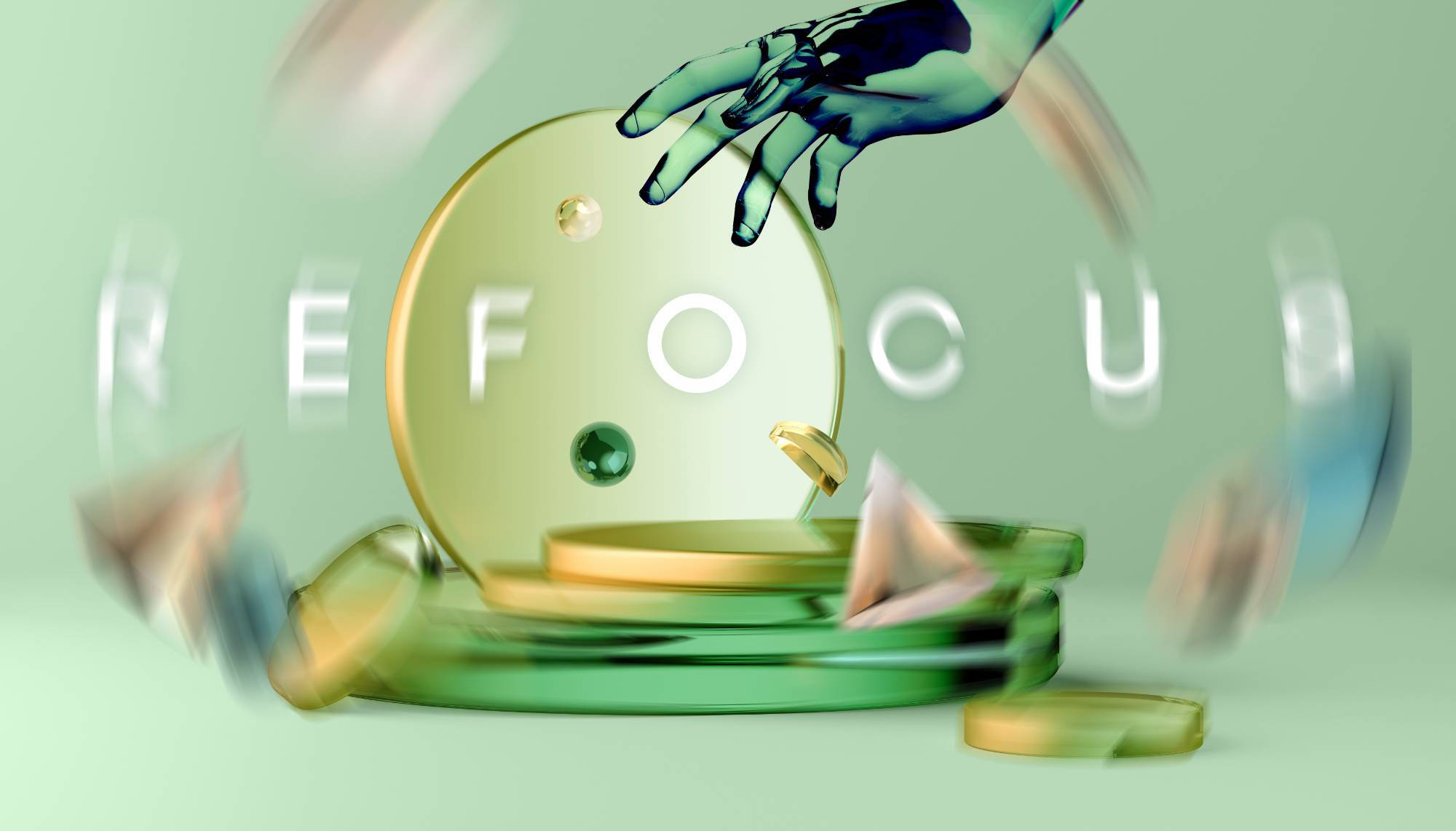 Postcard for BFA Student exhibition Refocus